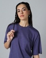Shop Women's Skipper Blue Oversized T-shirt