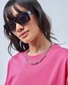 Shop Women's Pink Oversized T-shirt