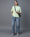 Shop Women's Green Oversized T-shirt