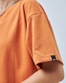 Shop Women's Orange Oversized T-shirt