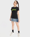 Shop Women's Black Possible Tape Graphic Printed T-shirt-Full