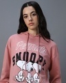 Shop Women's Pink Snoopy Graphic Printed Co-ordinates-Full
