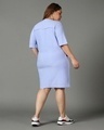 Shop Women's Purple Oversized Plus Size T-Shirt Dress-Design