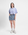 Shop Women's Purple Oversized Short Top-Full