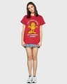 Shop Women's Red Friday Garfield Graphic Printed Boyfriend T-shirt-Design