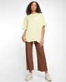 Shop Pack of 2 Women's Red & Off White Oversized T-shirt