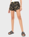 Shop Women's All Over Camo Printed Boxers-Front