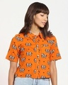 Shop Women's Orange All Over Mickey Printed Shirt-Design