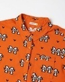 Shop Women's Orange All Over Mickey Printed Shirt