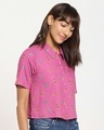 Shop Women's All Over Printed Boxy Pink  Shirt-Design