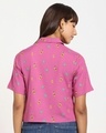 Shop Women's All Over Printed Boxy Pink  Shirt-Full