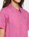 Shop Women's All Over Printed Boxy Pink  Shirt