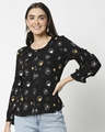 Shop Women's All Over Printed Ethnic Bishop Sleeves Top-Full