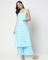 Shop Women's All Over Printed Kurta & Palazzo Ethnic Set-Design