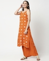 Shop Women's All Over Printed Orange Kurta & Palazzo Ethnic Set-Design