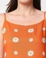 Shop Women's All Over Printed Orange Kurta & Palazzo Ethnic Set