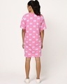 Shop Women's All Over Printed Pink Oversized Dress-Design