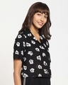 Shop Women's All Over Printed Resort Boxy Black Shirt-Design