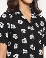 Shop Women's All Over Printed Resort Boxy Black Shirt