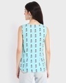 Shop Women's Blue All Over Printed Sleeveless Top-Design