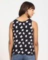 Shop Women's All Over Printed Strappy Casual Black Shirt-Full