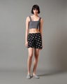 Shop Women's Black All Over Polka Printed Boxer Shorts