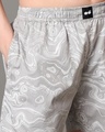 Shop Women's Grey All Over Printed Plus Size Boxer Shorts