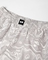 Shop Women's Grey All Over Printed Plus Size Boxer Shorts