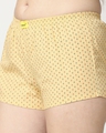 Shop Pack of 2 Women's Yellow & Black All Over Printed Boxer Shorts