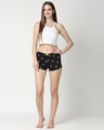 Shop Pack of 2 Women's Black All Over Printed Boxer Shorts