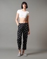 Shop Women's Black All Over Polka Printed Pyjamas