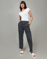 Shop Women's Blue All Over Printed Plus Size Pyjamas-Full