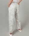Shop Women's Grey All Over Printed Plus Size Pyjamas-Design