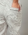 Shop Women's Grey All Over Printed Plus Size Pyjamas