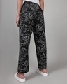 Shop Women's Black All Over Printed Plus Size Pyjamas-Design