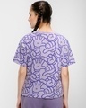 Shop Women's Purple All Over Printed Short Top-Design