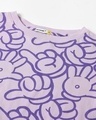 Shop Women's Purple All Over Printed Short Top