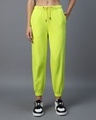 Shop Women's Arcade Green Joggers-Front