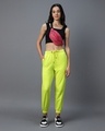 Shop Women's Arcade Green Joggers-Full