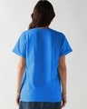 Shop Women's Azure Blue Boyfriend T-shirt-Design