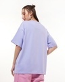 Shop Women's Baby Lavender Absolute Mess Graphic Printed Oversized T-shirt-Full