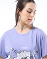 Shop Women's Baby Lavender Axis Graphic Printed Boyfriend T-shirt