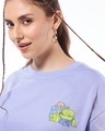 Shop Women's Baby Lavender Beach Minion Graphic Printed Oversized T-shirt