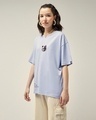 Shop Women's Baby Lavender Better & Better Graphic Printed Oversized T-shirt-Full