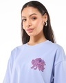 Shop Women's Baby Lavender Bloom Wildly Graphic Printed Oversized T-shirt