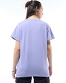 Shop Women's Baby Lavender Feel The Vibes Graphic Printed Boyfriend T-shirt-Design