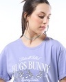 Shop Women's Baby Lavender Looney Bunny Graphic Printed Boyfriend T-shirt