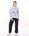 Shop Women's Baby Lavender Love Hasira Graphic Printed Oversized T-shirt