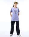 Shop Women's Baby Lavender Mischief Managed Graphic Printed Boyfriend T-shirt-Full