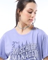Shop Women's Baby Lavender Mischief Managed Graphic Printed Boyfriend T-shirt